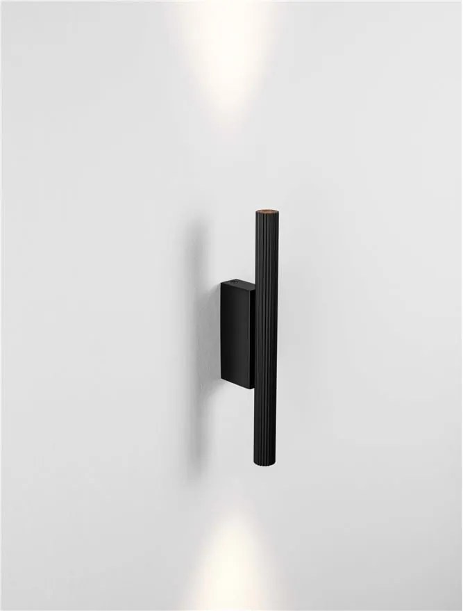Aplica LED ambientala stil minimalist PARON negru H-30cm
