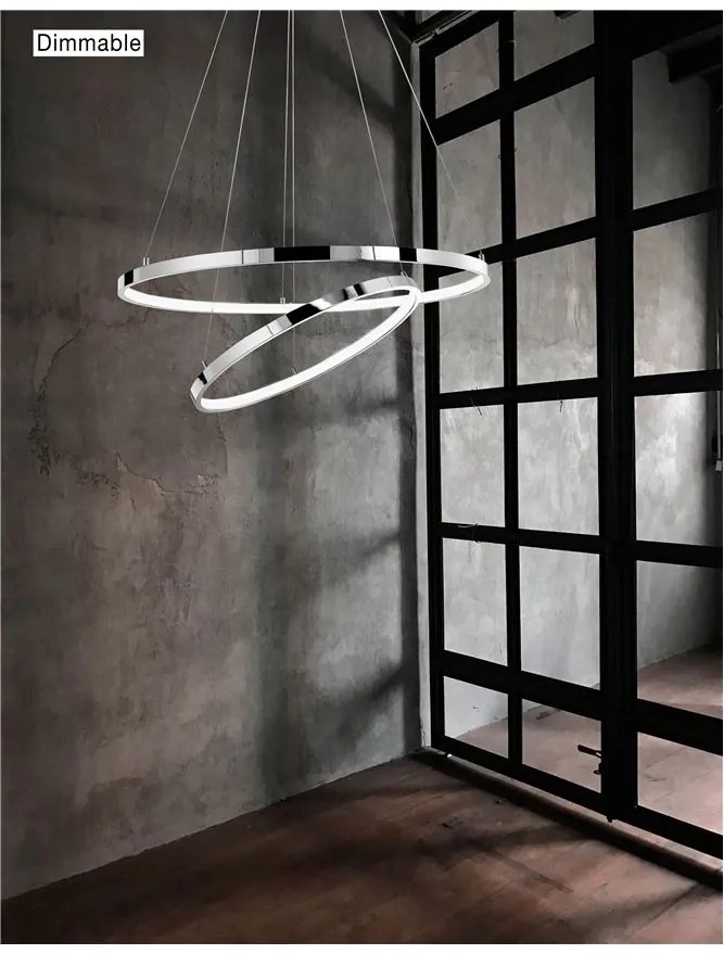 Lustra LED dimabila, design modern Aria