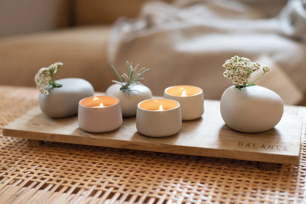 Räder Set 3 vaze din ceramica Gri-Bej, BALANCE