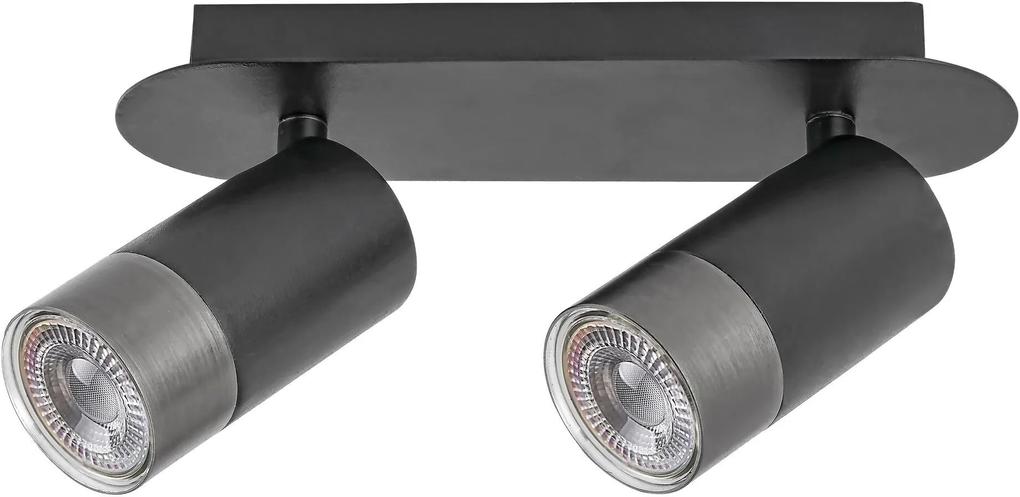 Rabalux Zircon lampă de tavan 2x5 W negru 5070