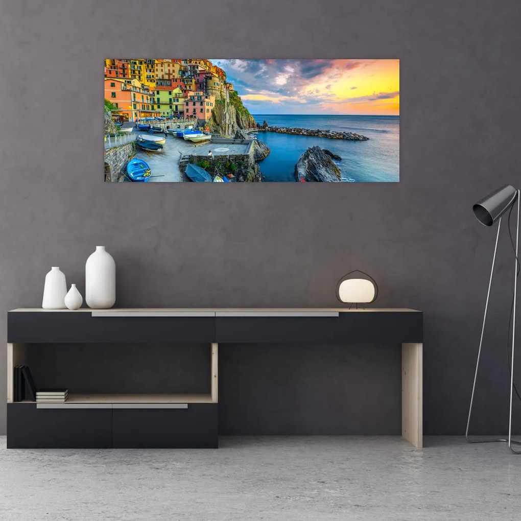 Tablou - Satul mediteranean (120x50 cm)