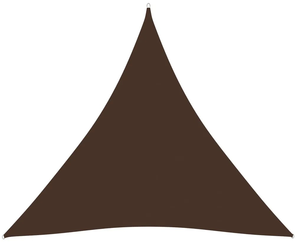 Parasolar, maro, 4x4x4 m, tesatura oxford, triunghiular
