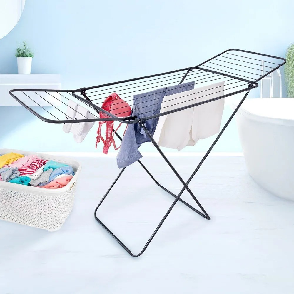 Uscător de rufe negru/gri antracit 15 m – Orion