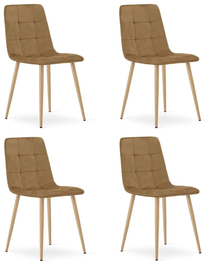 Scaun catifea maro KARA