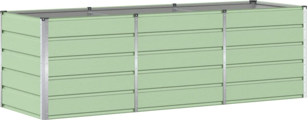 vidaXL Jardinieră Verde 240 x 80 x 75 cm Oțel