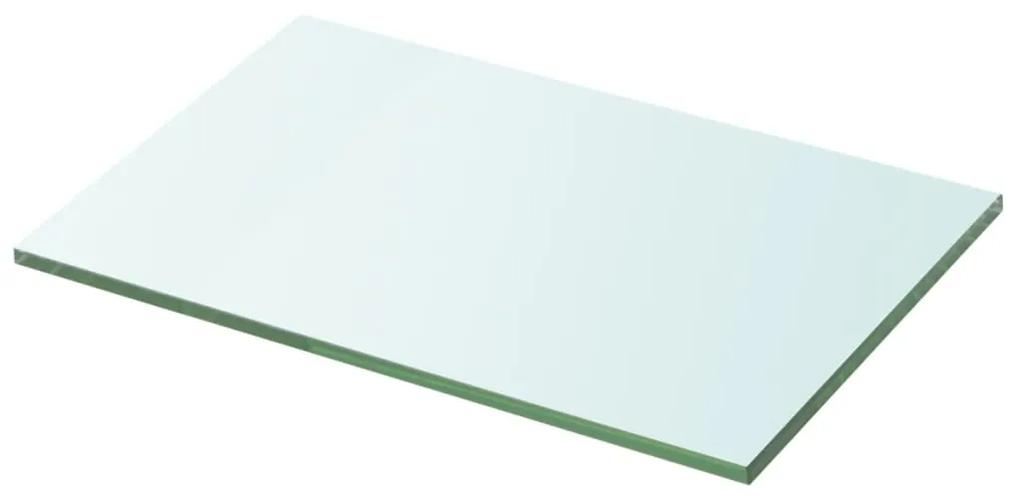 Rafturi, 2 buc., 20 x 25 cm, panouri sticla transparenta 2, 20 x 25 cm