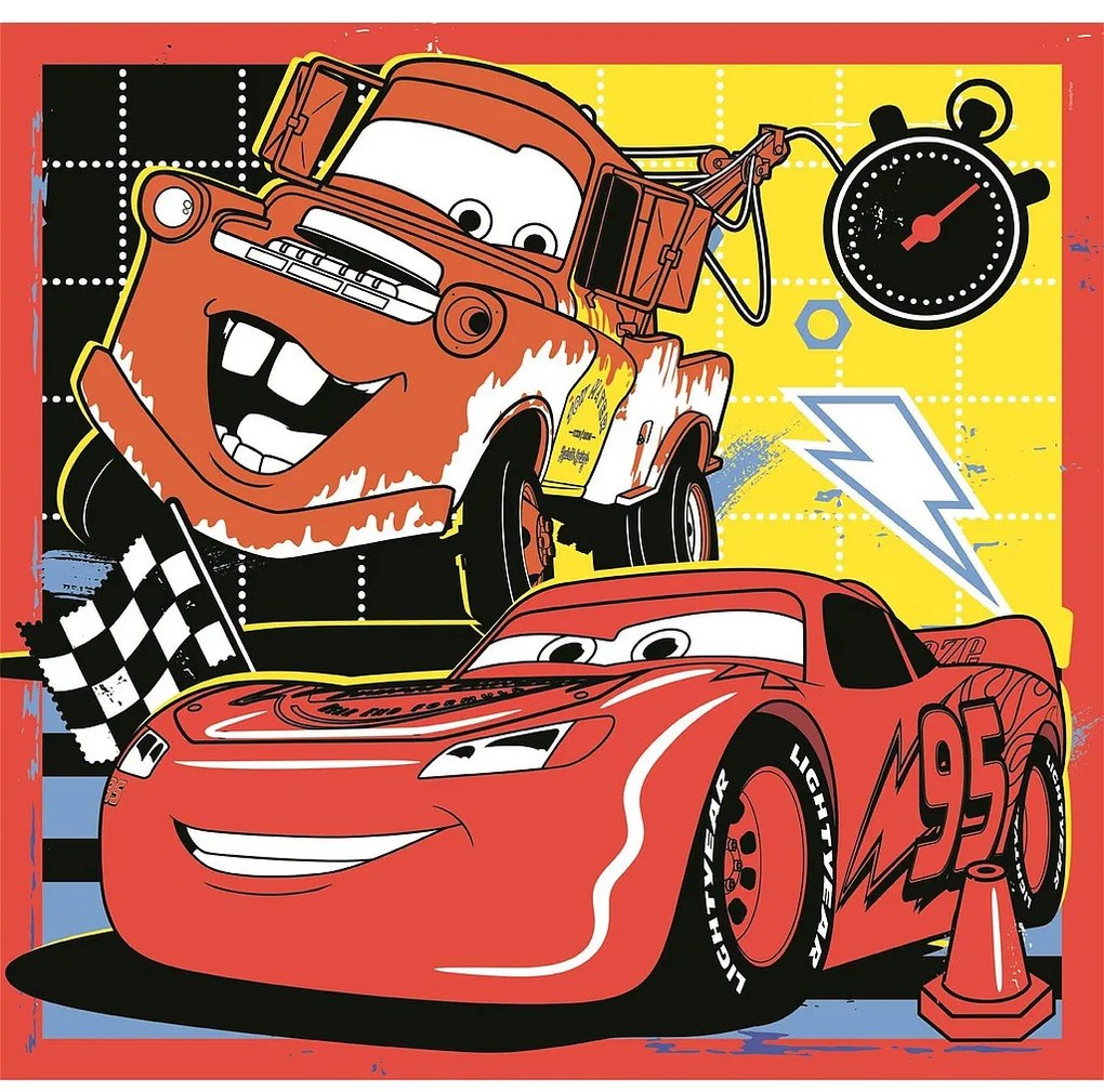 Disney Mașini Team-95 3x48 buc puzzle Clementoni