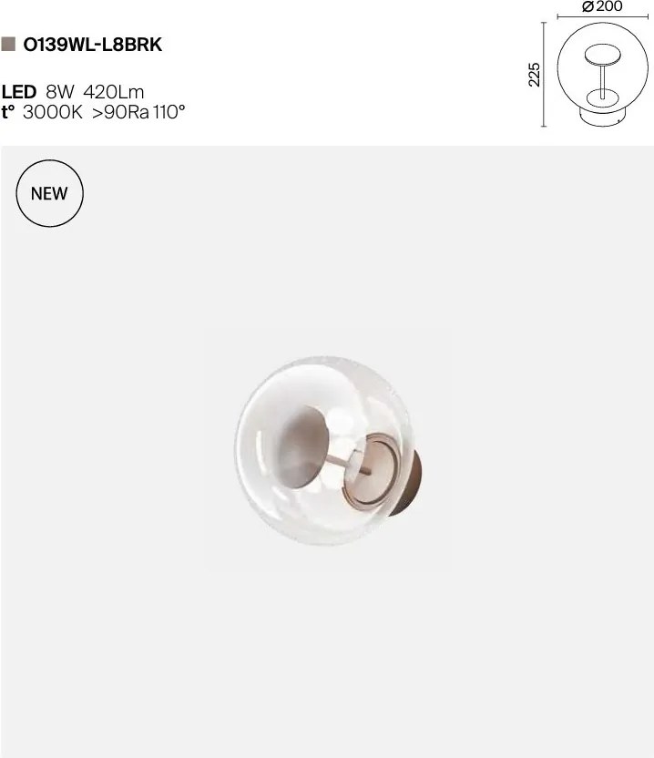 Aplica perete exterior LED IP54 Velora