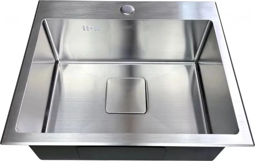 Chiuveta inox Inter Ceramic cu o cuva fara picurator finisaj inoc satinat 50x42 cm