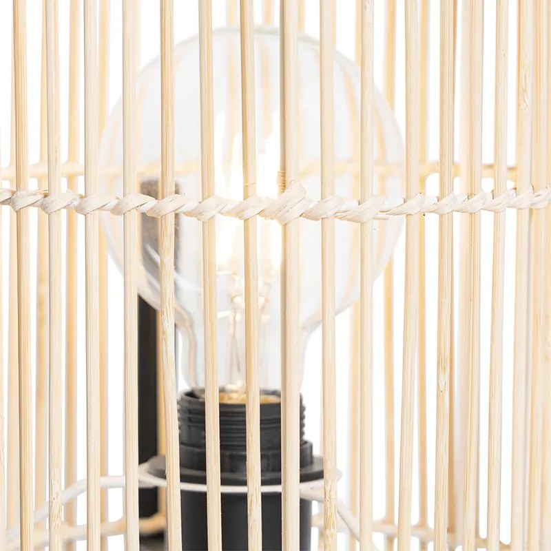 Lampă de masă scandinavă din bambus - Natasja