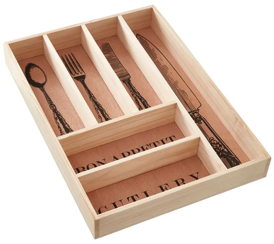 Organizator pentru tacâmuri din lemn – Premier Housewares