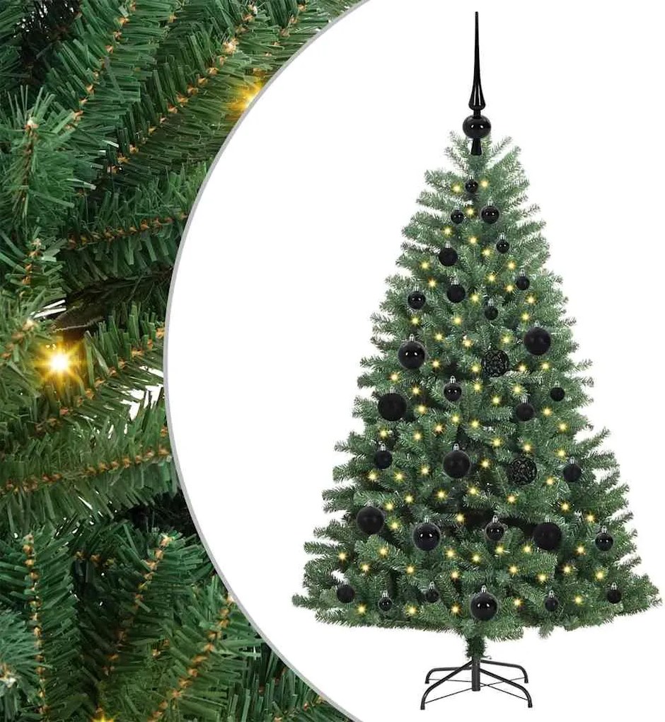 vidaXL Brad de Crăciun artificial cu ramuri articulare Verde 120 cm