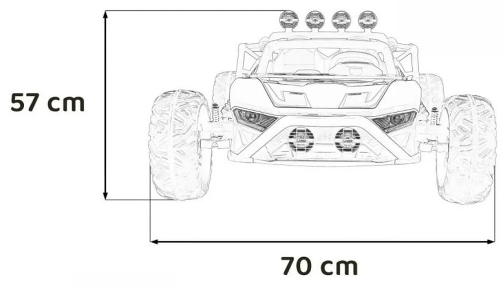 Masinuta Electrica cu acumulator pentru copii NOVOKIDS™ Buggy Maverick Racer S UTV, Cu 2 locuri, 3-12 ani, 24 V, Telecomanda, Max 50 kg, 3 Viteze,