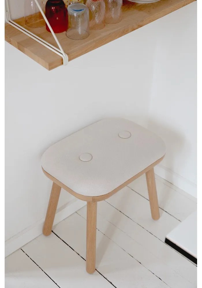 Scaun alb-în culoare naturală Paff Tall – UMAGE