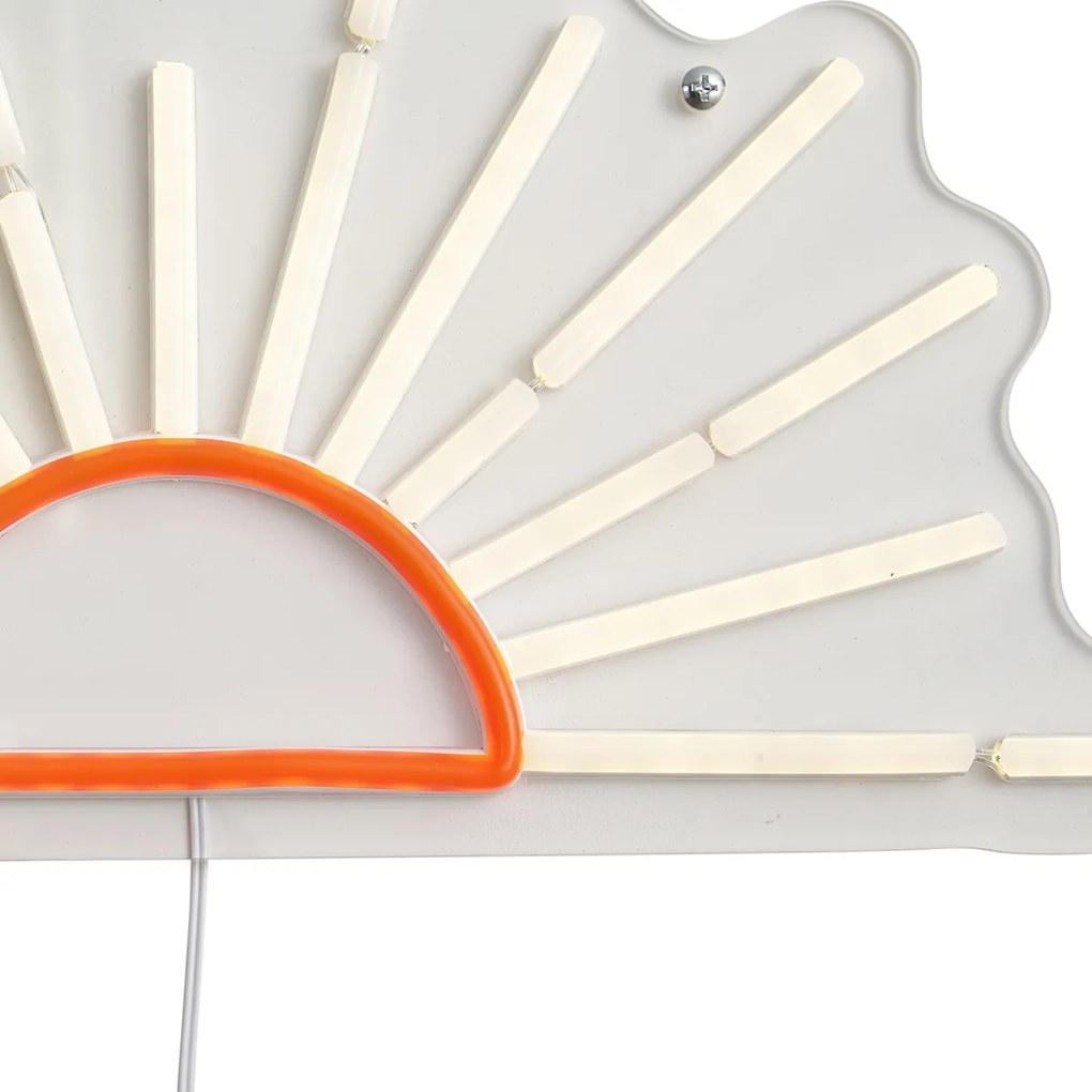 Lampă de perete neon alb cald cu portocaliu, incl. LED - Sunset