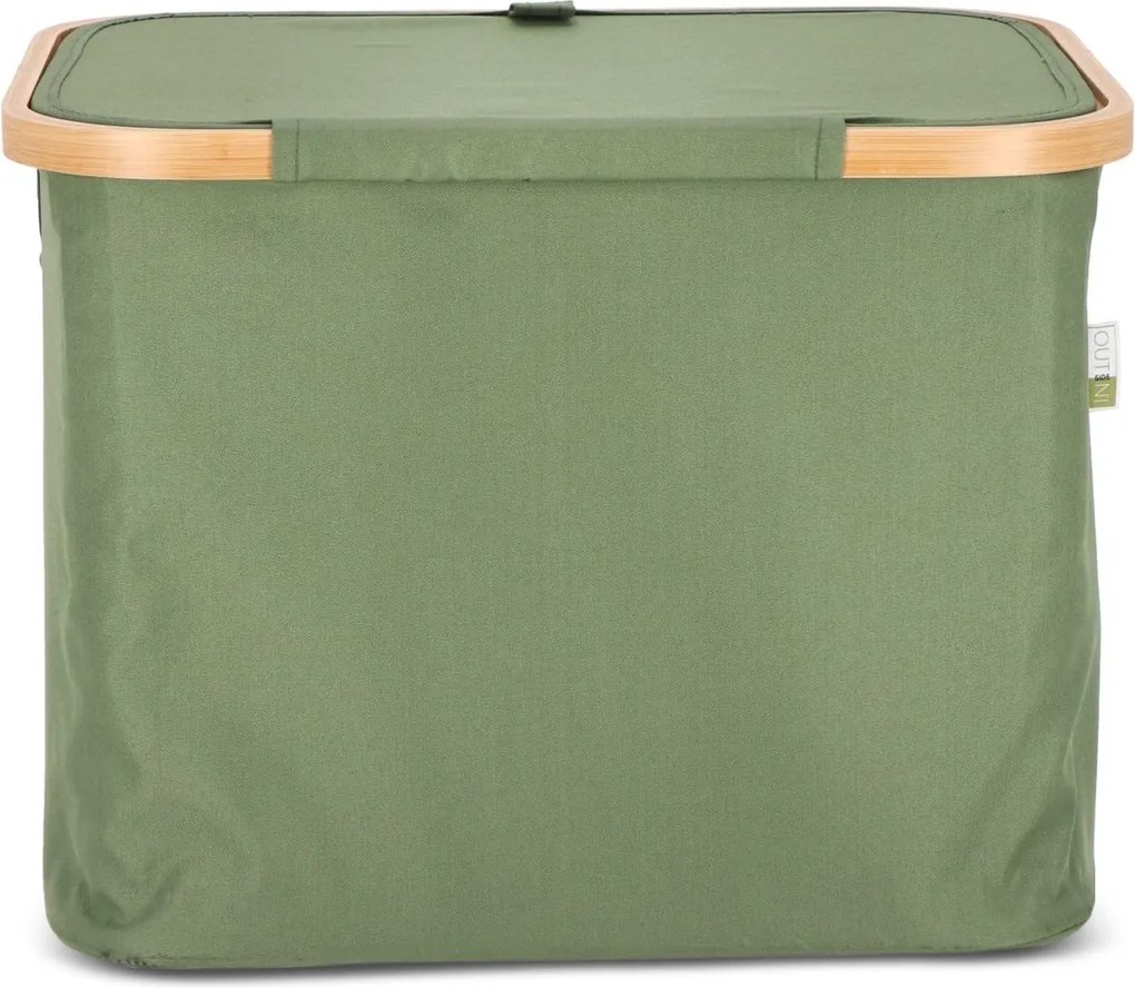 Cos pentru rufe NOLVIO 40 L, verde