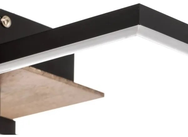 Plafonieră LED dimabilă FRAME 2xLED/11W/230V maro Briloner 3210-014