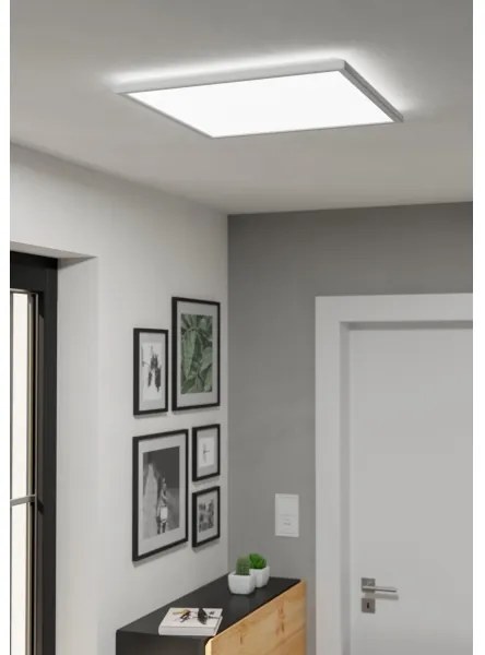 Plafonieră LED de exterior Eglo 901452 ROVITO 17W/230V 50x50 cm IP44 alb