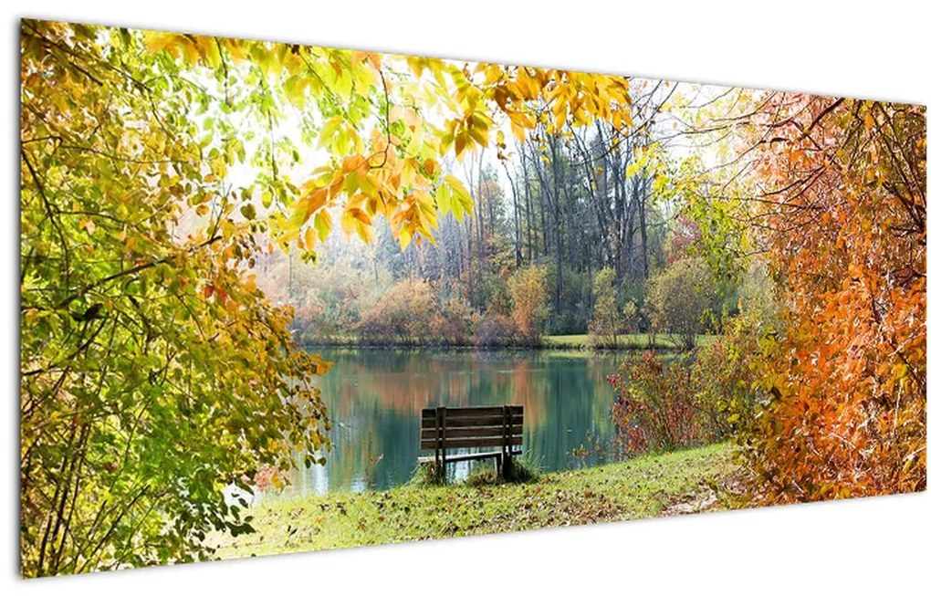 Tablou cu pescărie (120x50 cm)