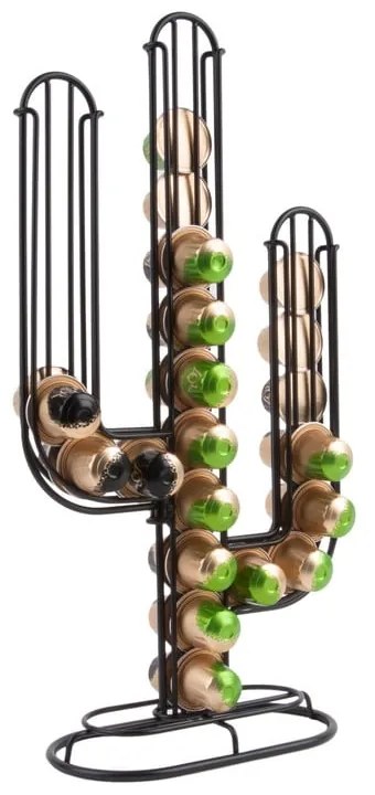 Suport pentru capsule de cafea PT LIVING Cactus, negru
