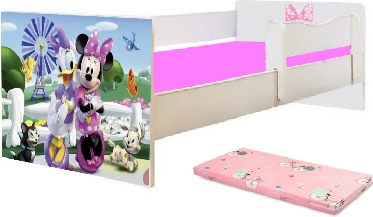 Pat junior Minnie si Daisy cu saltea inclusa