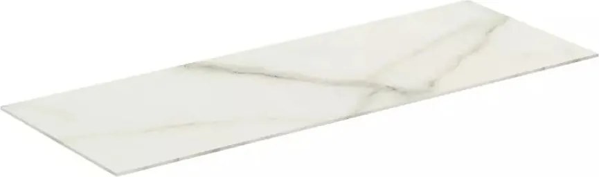 Blat ceramic pentru lavoar Ideal Standard Atelier Conca finisaj alb marmura 100 cm