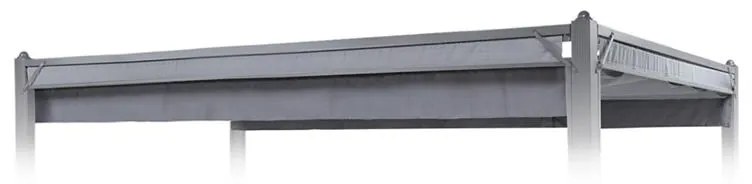 Pantheon Cortina, acoperiș de rezervă, 3x4m, poliester, 180g/m², gri