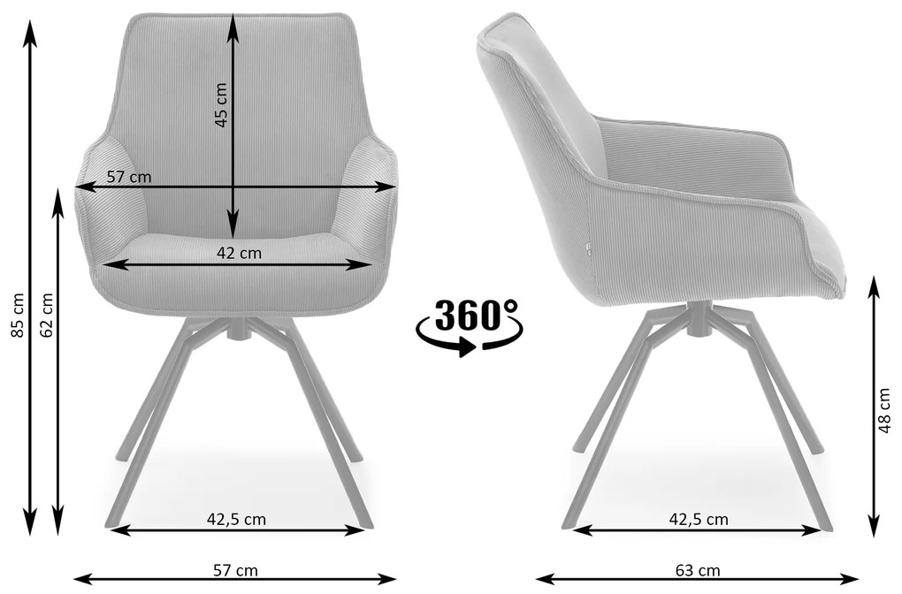 Scaun Liam (bej deschis + bej). Promo -8%. 1111108