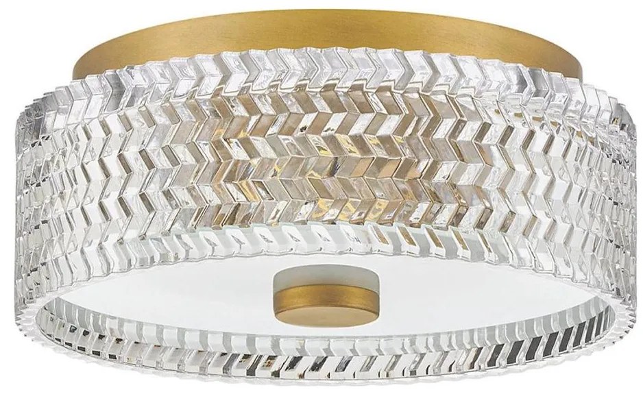 Plafonieră Hinkley HK-ELLE-F-S-HB 2xE27/60W/230V d. 30,5 cm auriu