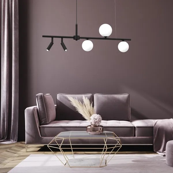 Lustră pe cablu SIRIO 5xG9/25W/230V neagră