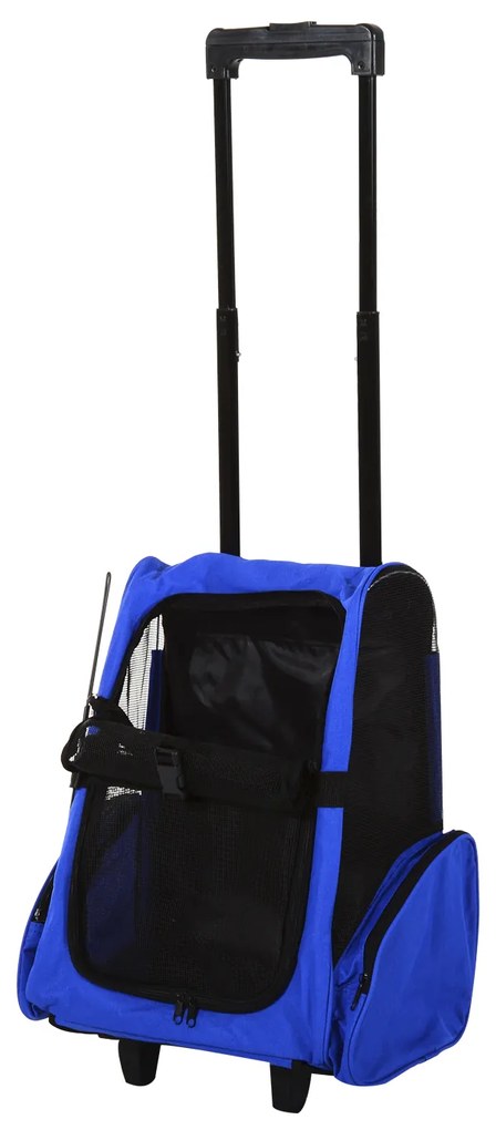 Rucsac transport animale mici PawHut, rezistent la apa, maner telescopic 36x30x49 | Aosom Romania