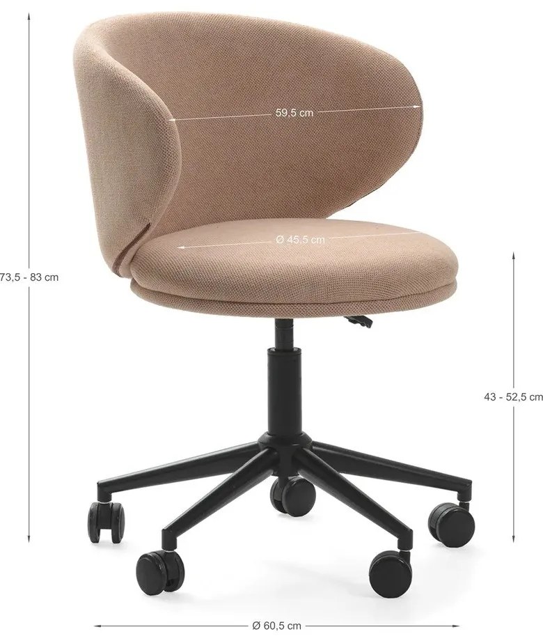 Scaun de birou gri închis Rush – Marckeric