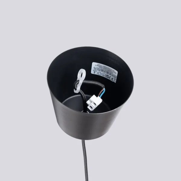 Lustră pe cablu Sollux SL.1703 BILO 1xE27/15W/230V d. 35 cm negru