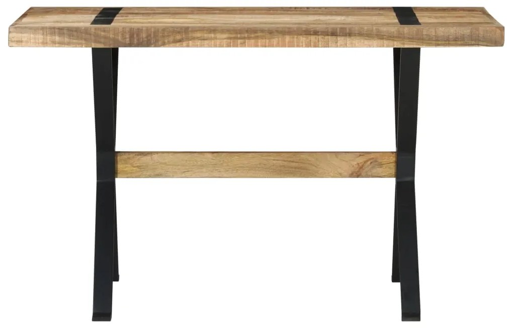 321604 vidaXL Masă de bucătărie, 120 x 60 x 76 cm, lemn de mango nefinisat