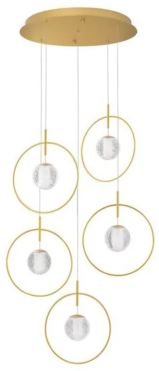 Lustra cu 5 pendule LED design modern ATOS