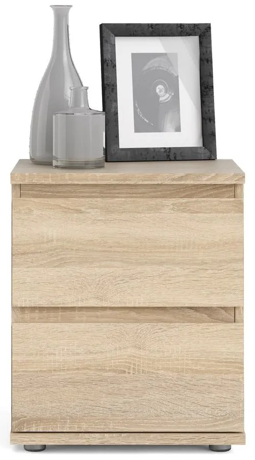 Noptieră cu aspect de lemn de stejar Tvilum Nova