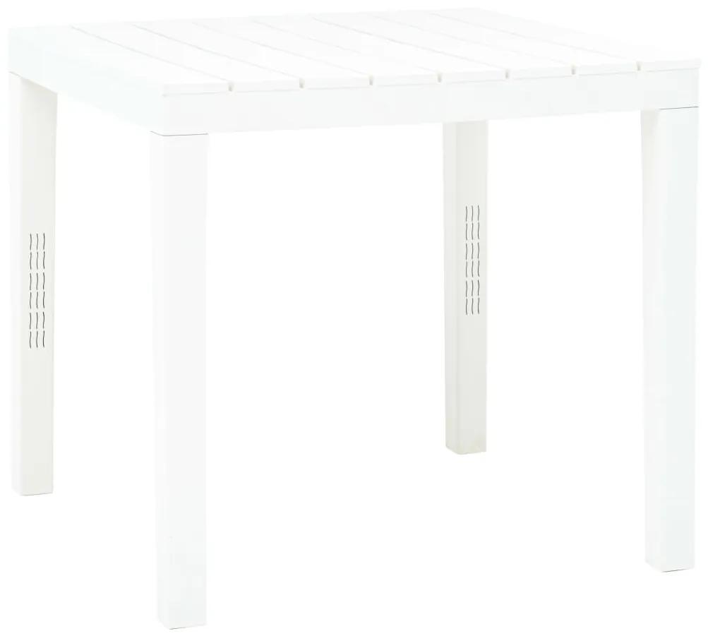 Masa de gradina, alb, 78 x 78 x 72 cm, plastic 1, Alb