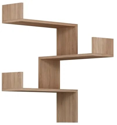 Etajeră de colț LUKSA 90x60 cm maro