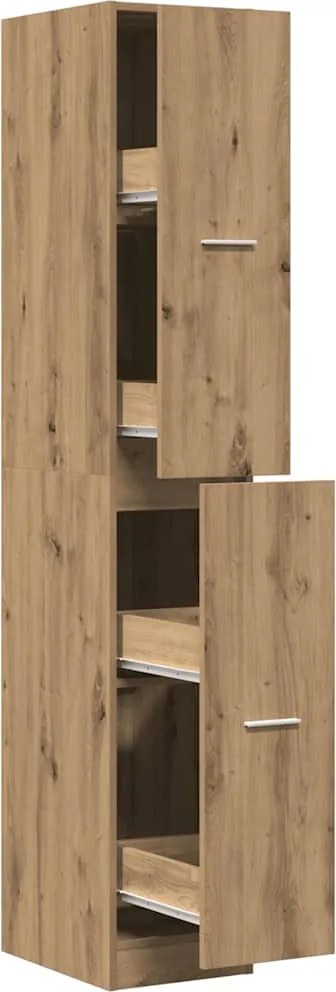 vidaXL Dulap farmacie, stejar artizanal, 30x41x174,5cm, lemn prelucrat