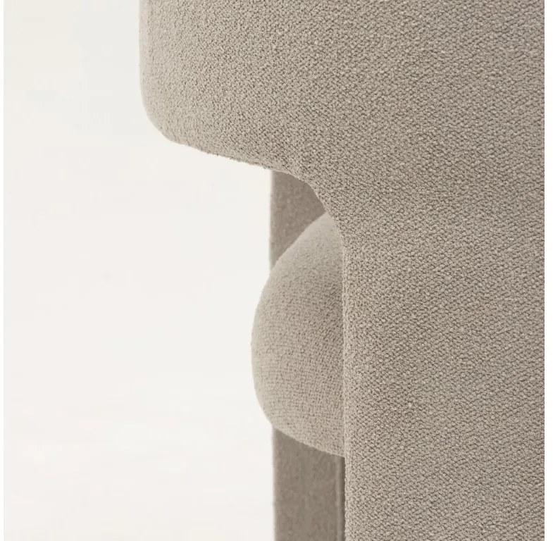 Fotoliu design de culoare bej inchis ALPAH LOOP