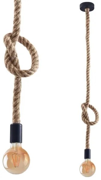 Lustră LED pe cablu ROPE 1xE27/8W/230V