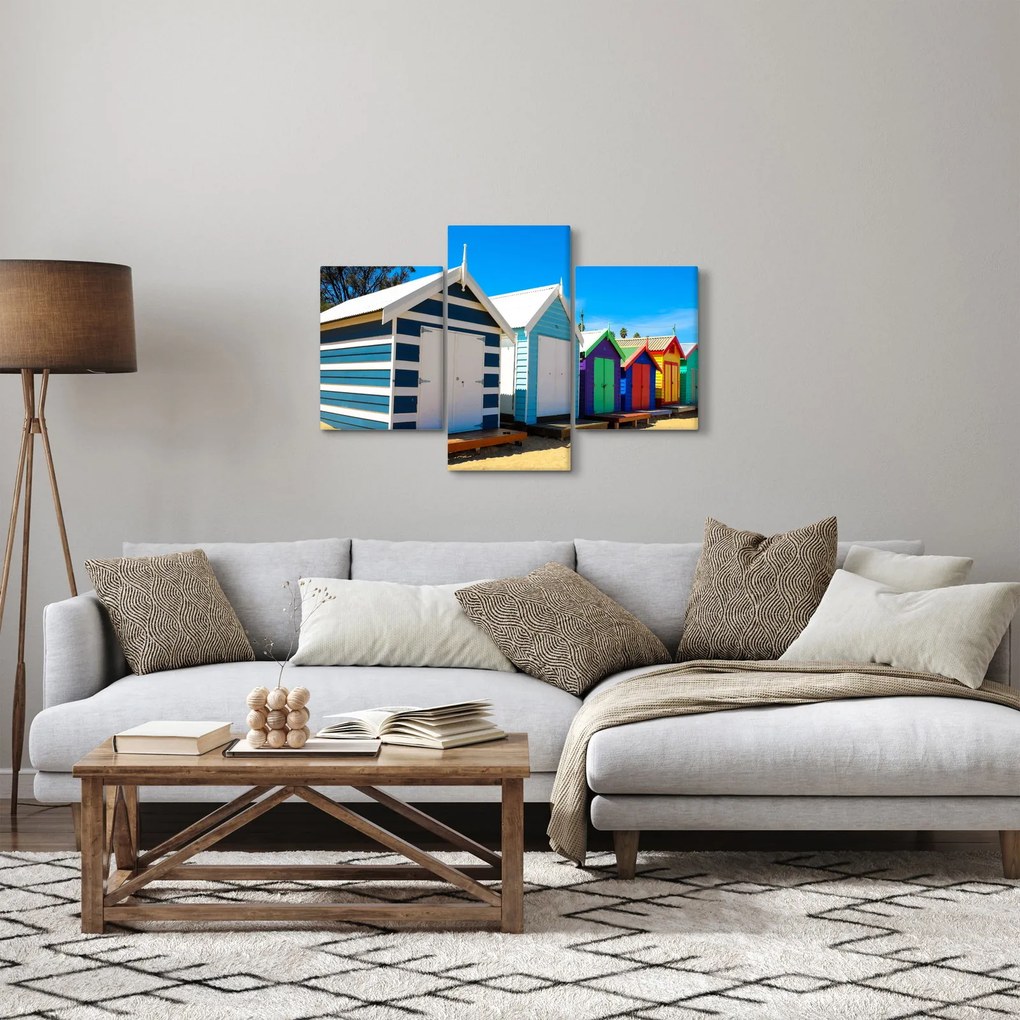 Tablou - Plaja Brighton, Melbourne, Australia (90x60 cm)