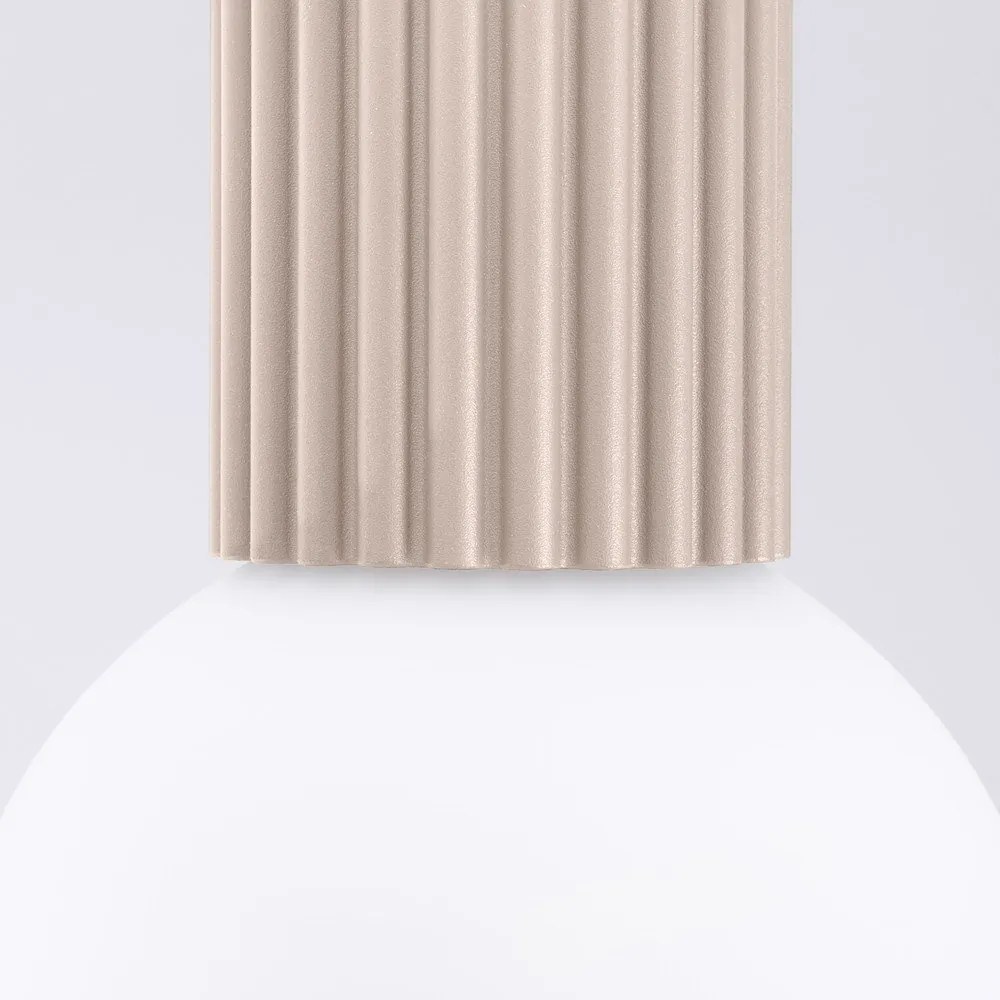 Plafonieră albastră cu abajur din sticlă ø 12 cm Orbital – Sollux