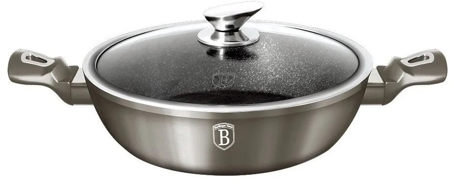 Cratita cu capac 24 cm Carbon Metallic Line Berlinger Haus BH 1240N