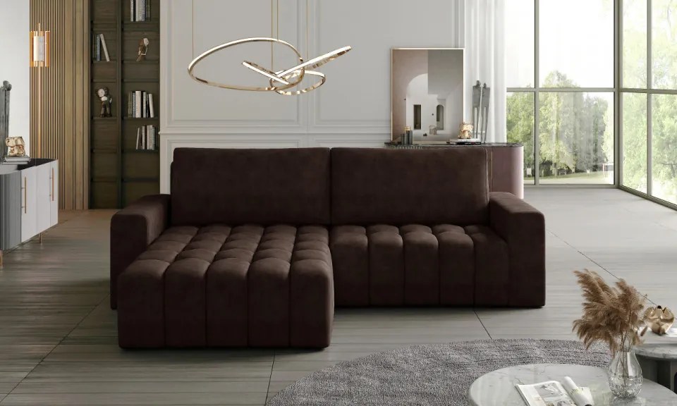 Coltar extensibil cu spatiu pentru depozitare, 250 x 175 x 92 cm, Bonett L1, Eltap