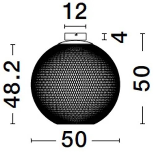 Plafoniera LED stil modern decorativ KINETIC D-50cm