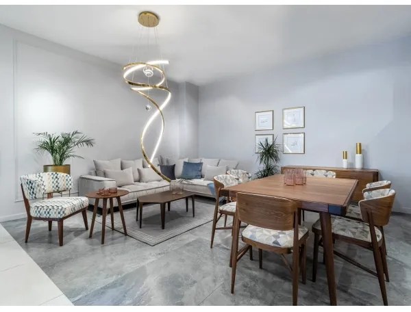 Lustră LED dimabilă pe cablu MAXLIGHT P0483D RITZ LED/100W/230V d. 60 cm CRI 90 alamă