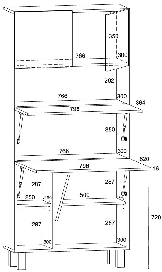 Masă PC Home (Stejar sonoma). 1124935