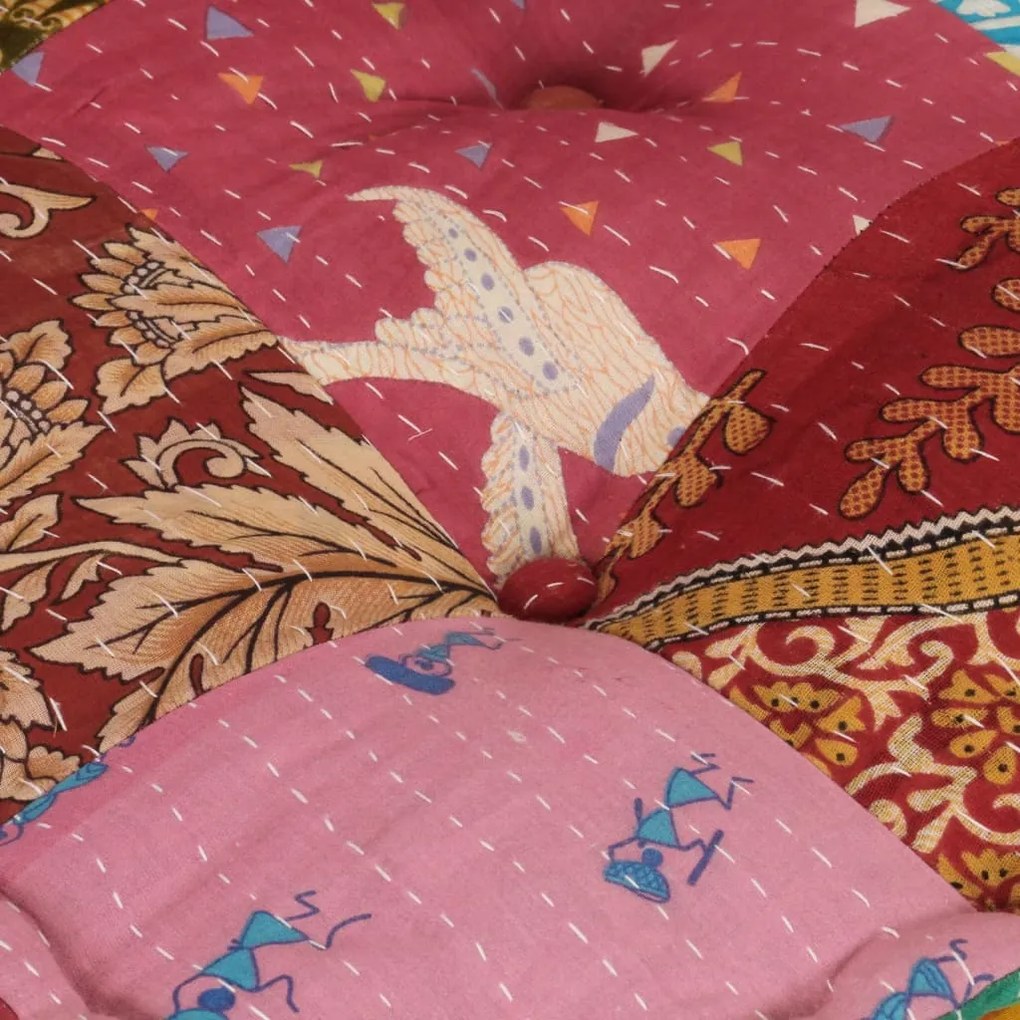 Fotoliu puf modular cu perna, model petice, material textil 1, Peticit, Canapea coltar cu perna