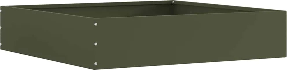 vidaXL Margine pentru gazon Verde măsliniu 60 x 60 x 13 cm Oțel